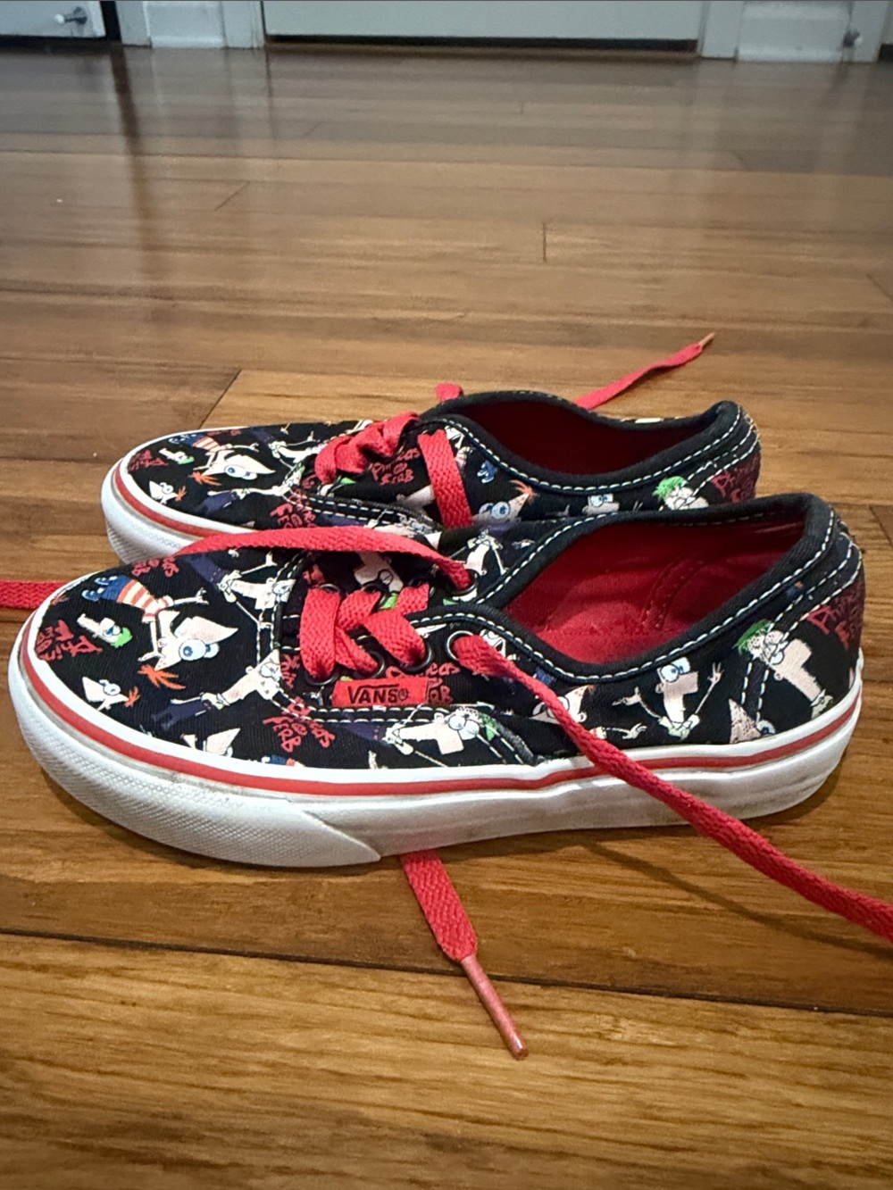 Vans Kids Low-Top Sneakers Phineas and Pherb 10.5